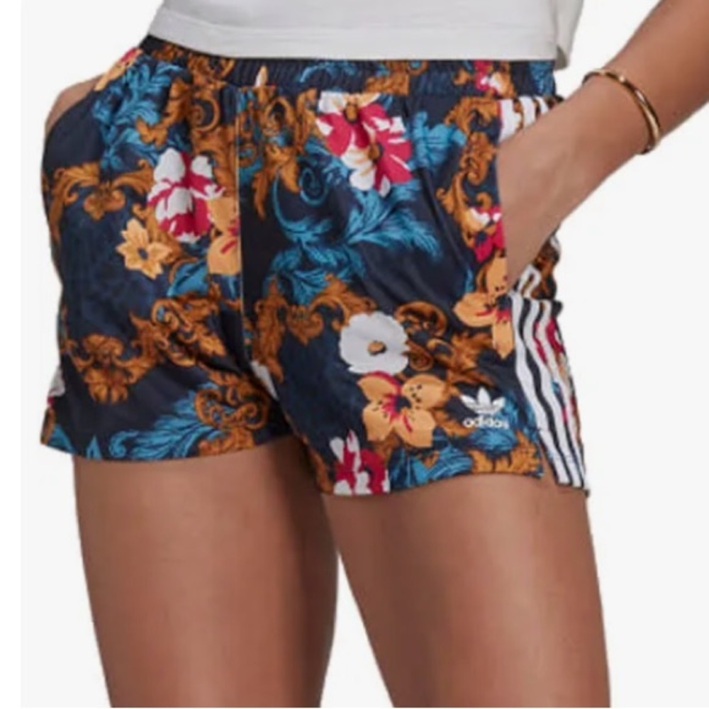 NWOT - ADIDAS X HER STUDIO LONDON Floral Athletic Shorts - Picture 2 of 9
